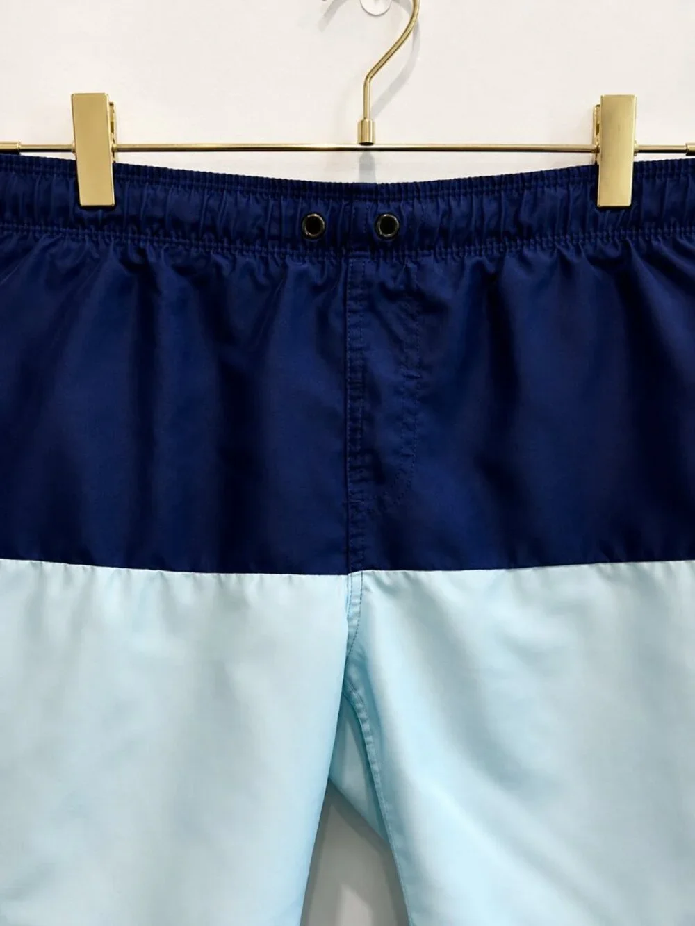 Hurley Boys Swim Trunks Size M Navy Light Blue Colorblock Mesh Lined